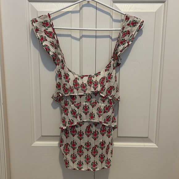 Club Monaco Floral Top in S - Picture 2 of 4